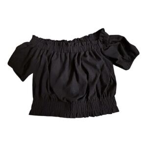 LOFT | Crinkle Jacquard Off the Shoulder Top